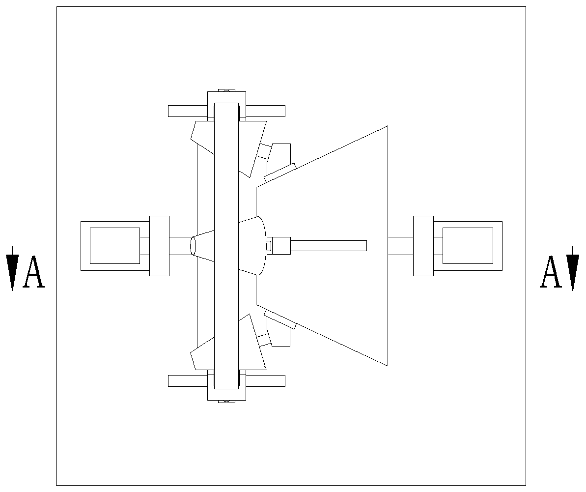 An inner wall grinding device for a large round pipe