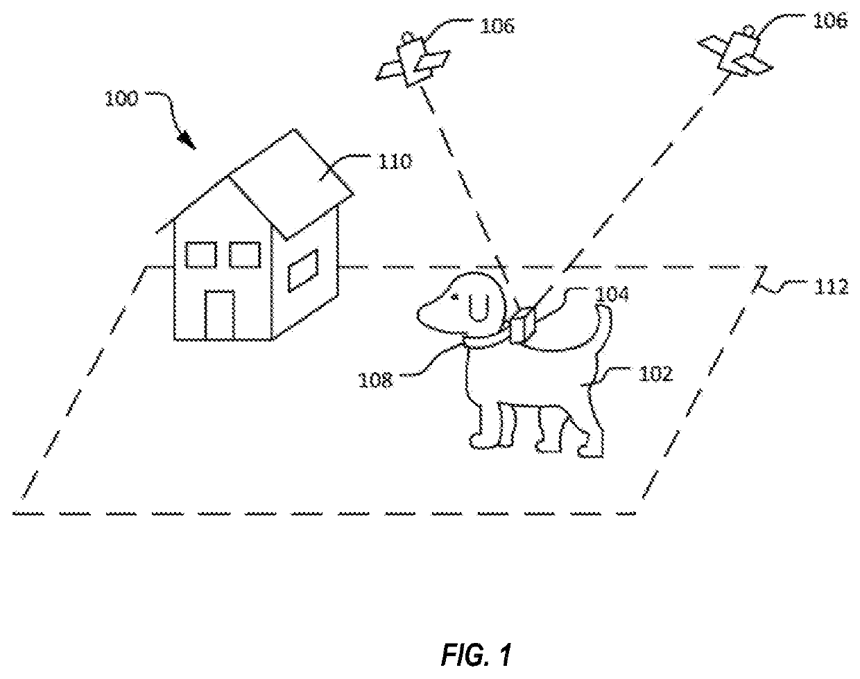 System for designating a boundary or area for a pet technical field