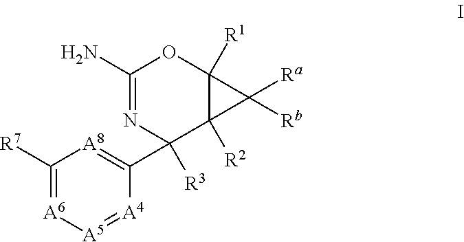 Perfluorinated cyclopropyl fused 1,3-oxazin-2-amine compounds as beta-secretase inhibitors and methods of use