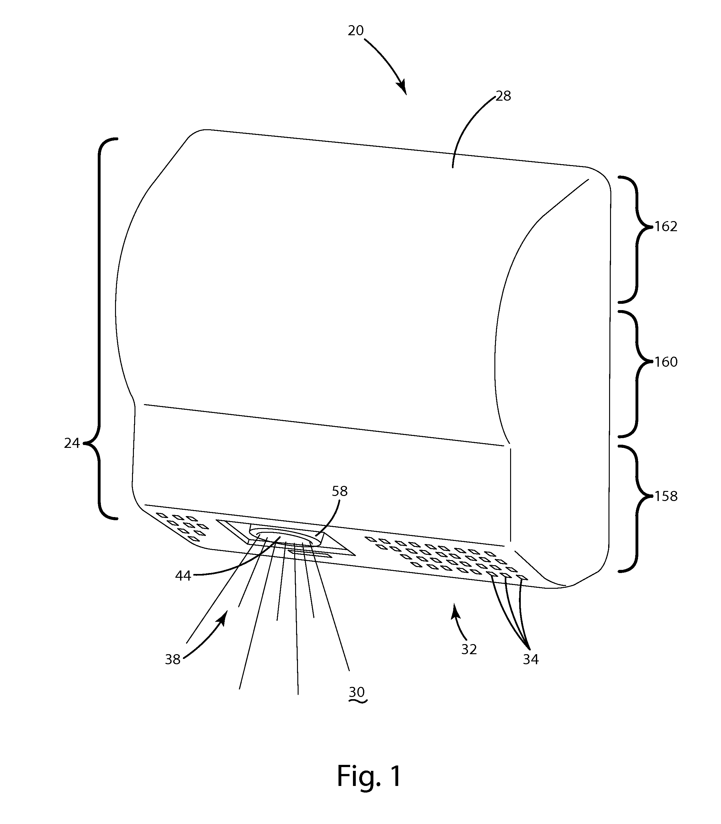 Hand Dryer With Sanitizing Ionization Assembly