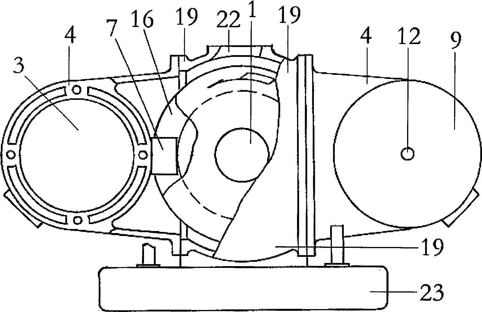 Straight-shaft piston engine and drive method thereof