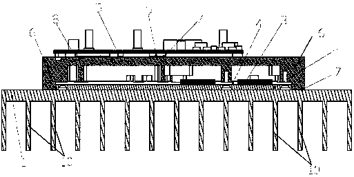 Function module heat dissipation structure and case