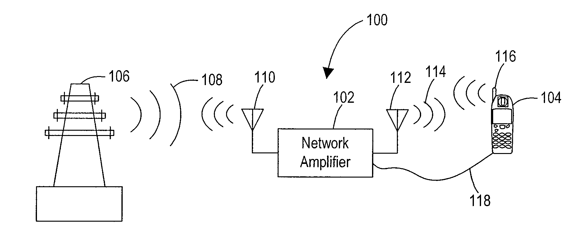 Processor-controlled variable gain cellular network amplifiers with oscillation detection circuit