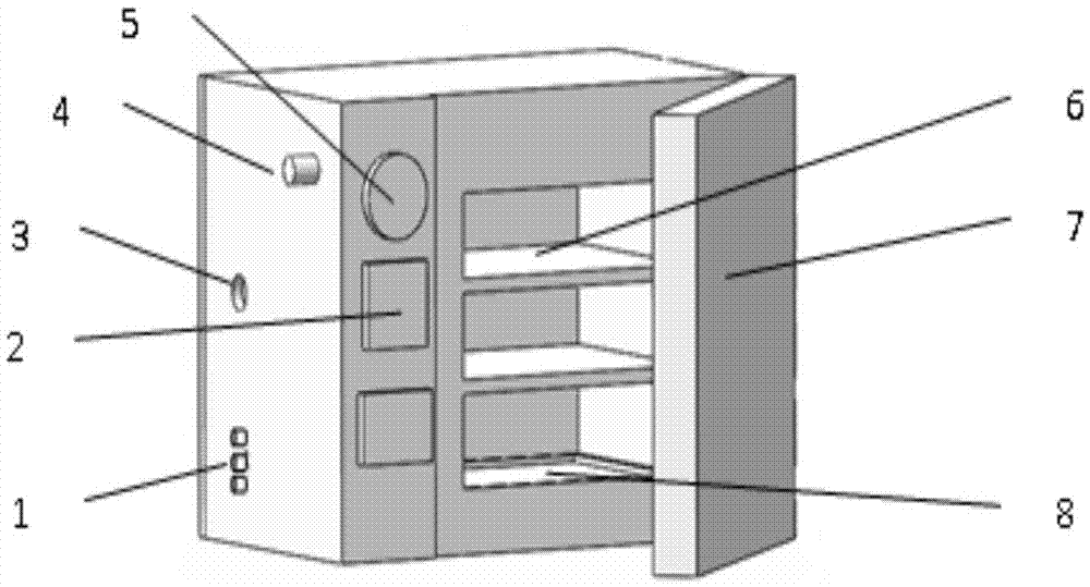 Modified atmosphere thawing device for omophagia seawater fish and thawing method thereof