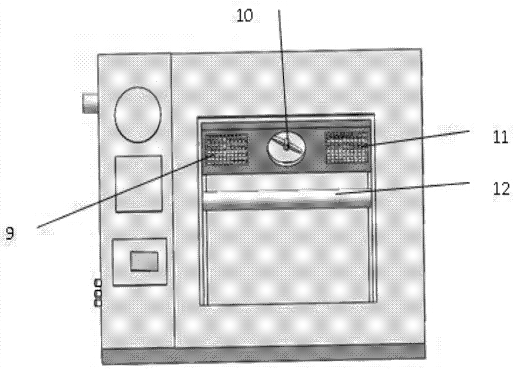 Modified atmosphere thawing device for omophagia seawater fish and thawing method thereof