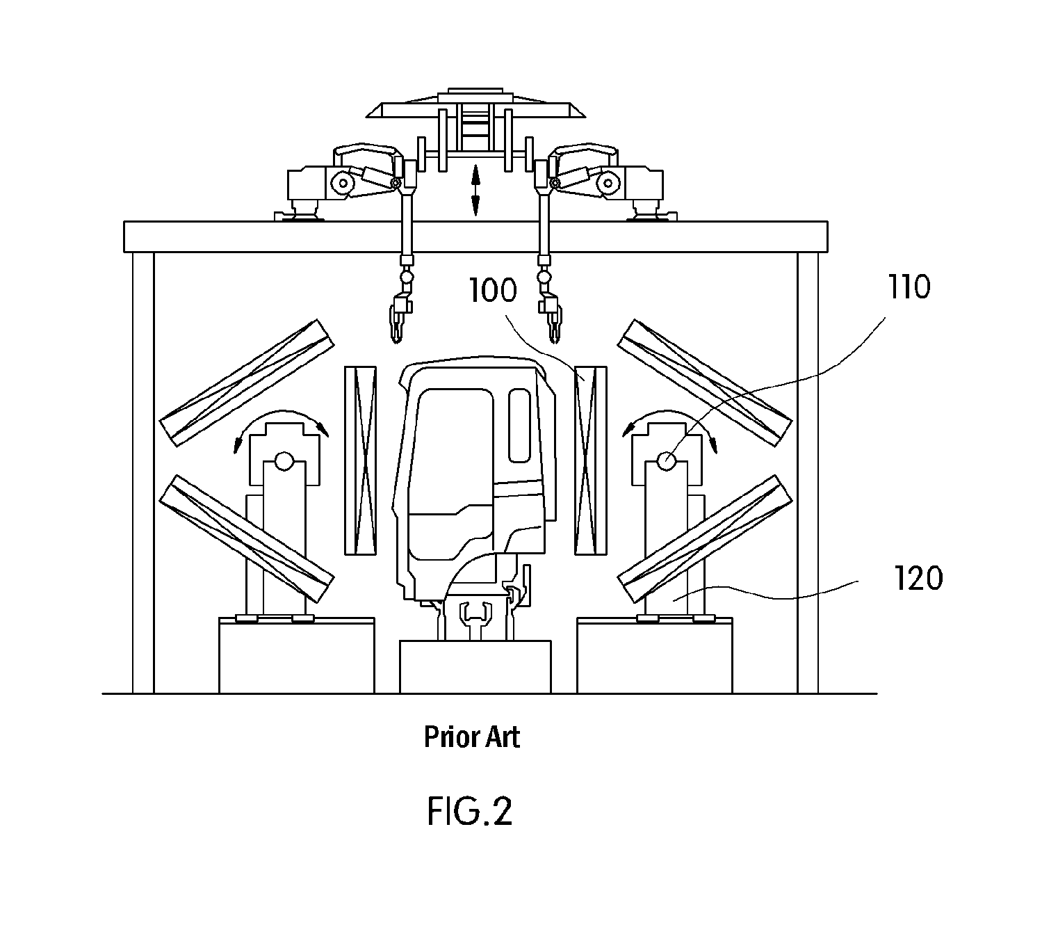 Complete body assembling apparatus for various vehicle models