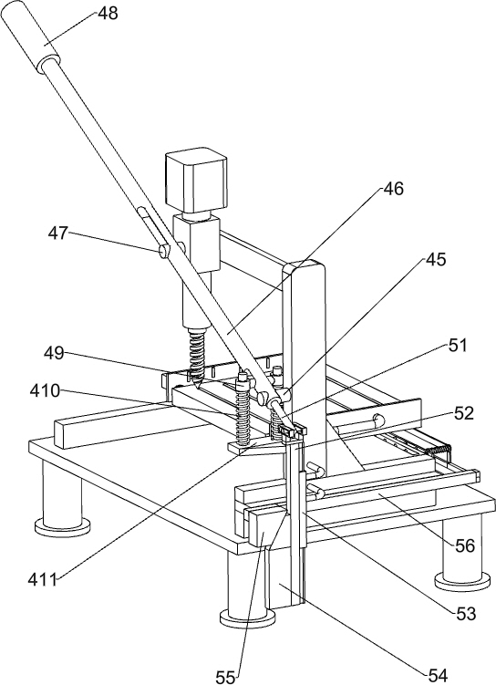 Plate punching device for furniture manufacturing