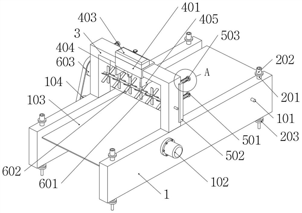 Feed conveying mechanism for pulping and papermaking spectrum detection equipment