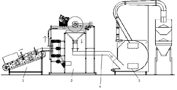 Comprehensive treatment system for roll paper tailings