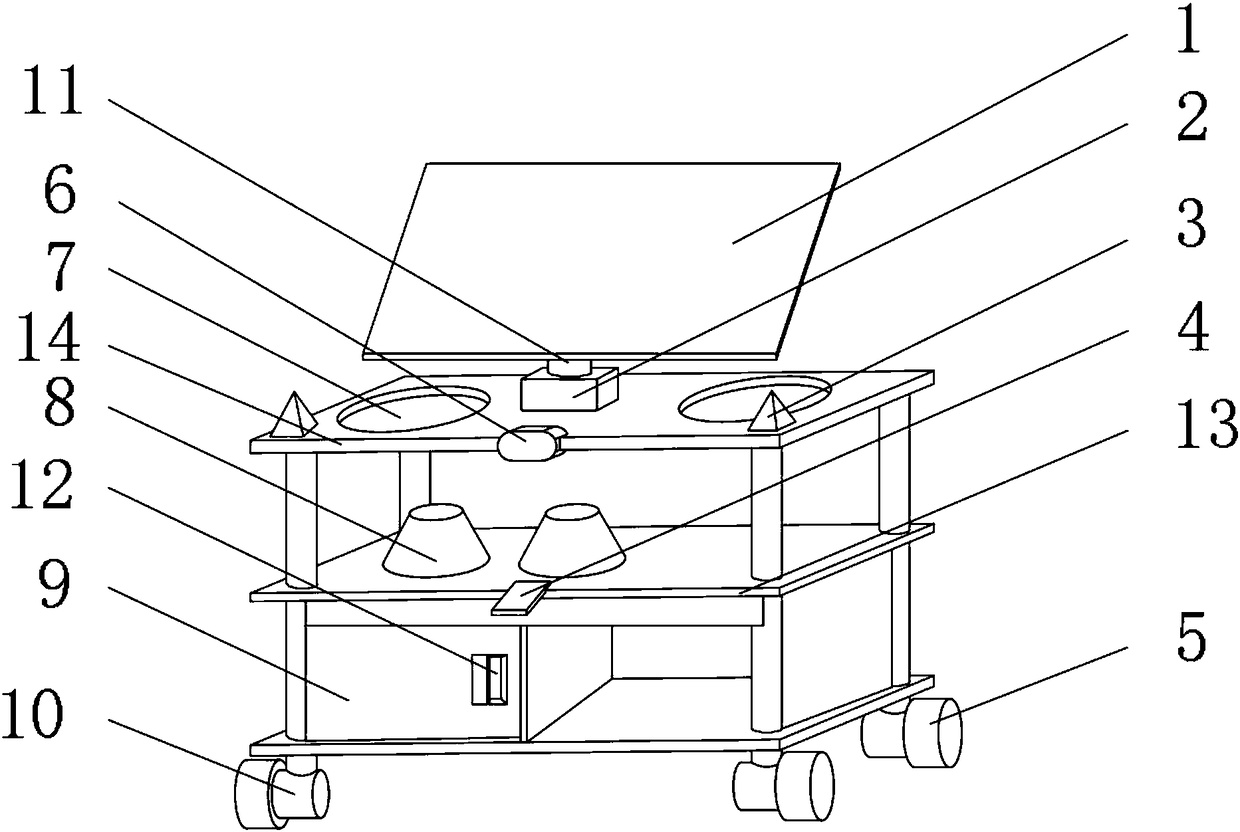 Sun-facing light-following solar energy shoe rack with drier