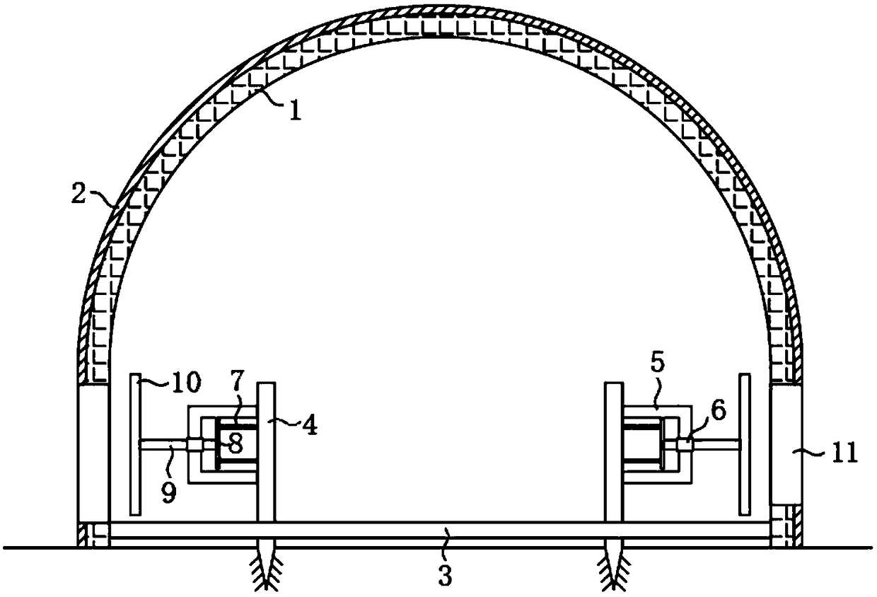 Self wind-resistant type agricultural greenhouse