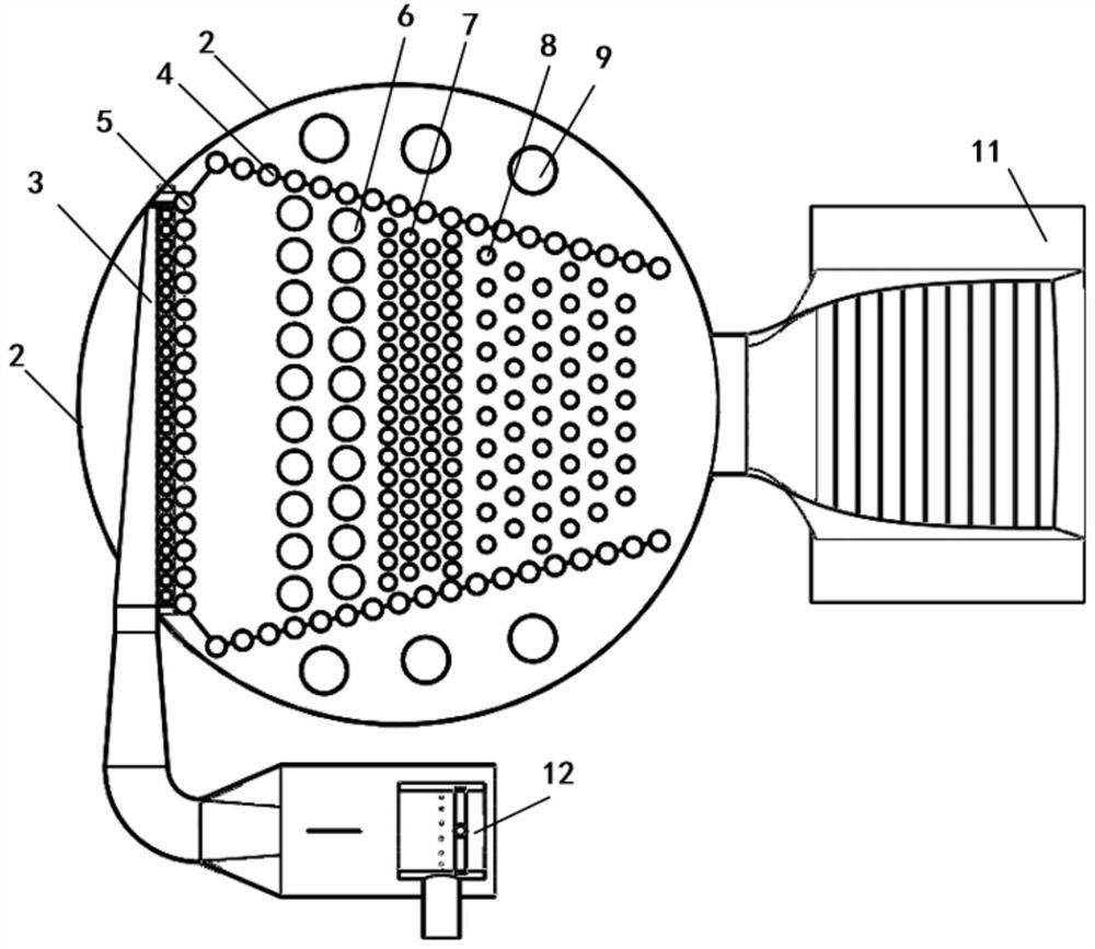 Cylindrical low-nitrogen energy-saving pressure-bearing water pipe boiler