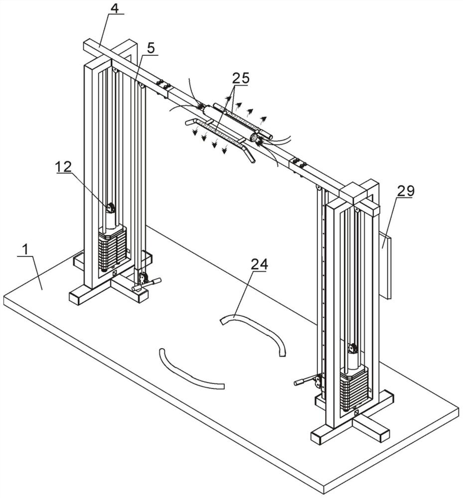 Intelligent medical rehabilitation fitness equipment for rehabilitation department