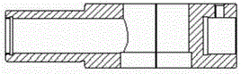 Press-riveting device and method for steering engine oil cylinder assembly