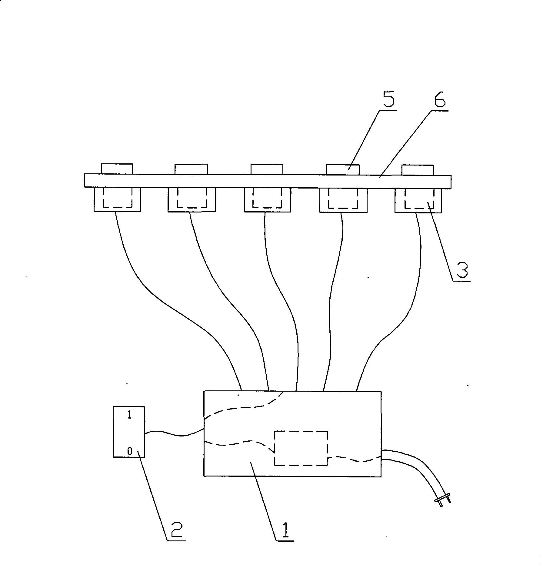 Massage apparatus of integral shower room