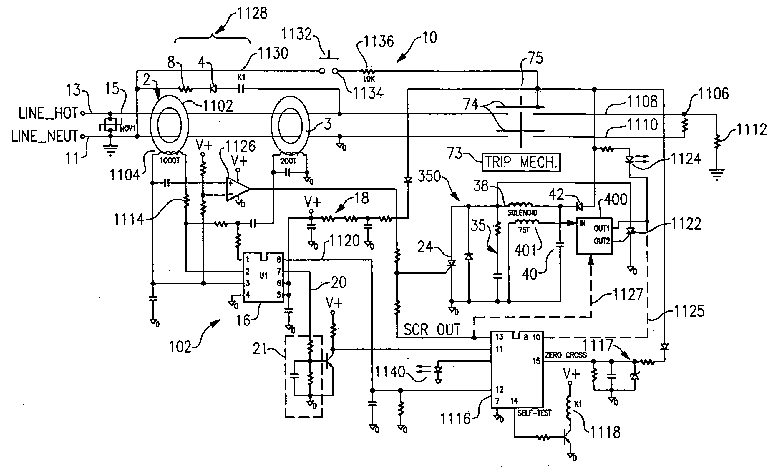 Protective Device with End-Of-Life Indication Before Power Denial