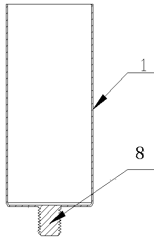 Aluminum shell for rapid plug-in type capacitor