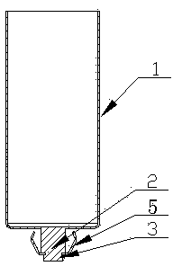 Aluminum shell for rapid plug-in type capacitor