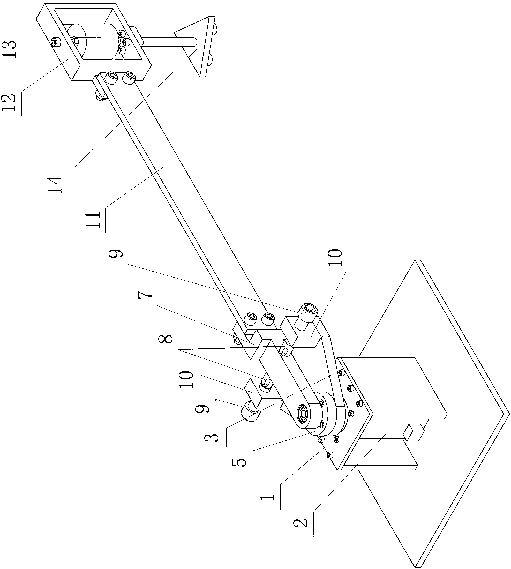 Flexible joint analog device with adjustable gaps of space manipulator