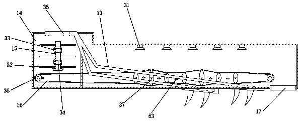 Novel deep ploughing machine with automatic lubrication and using method thereof