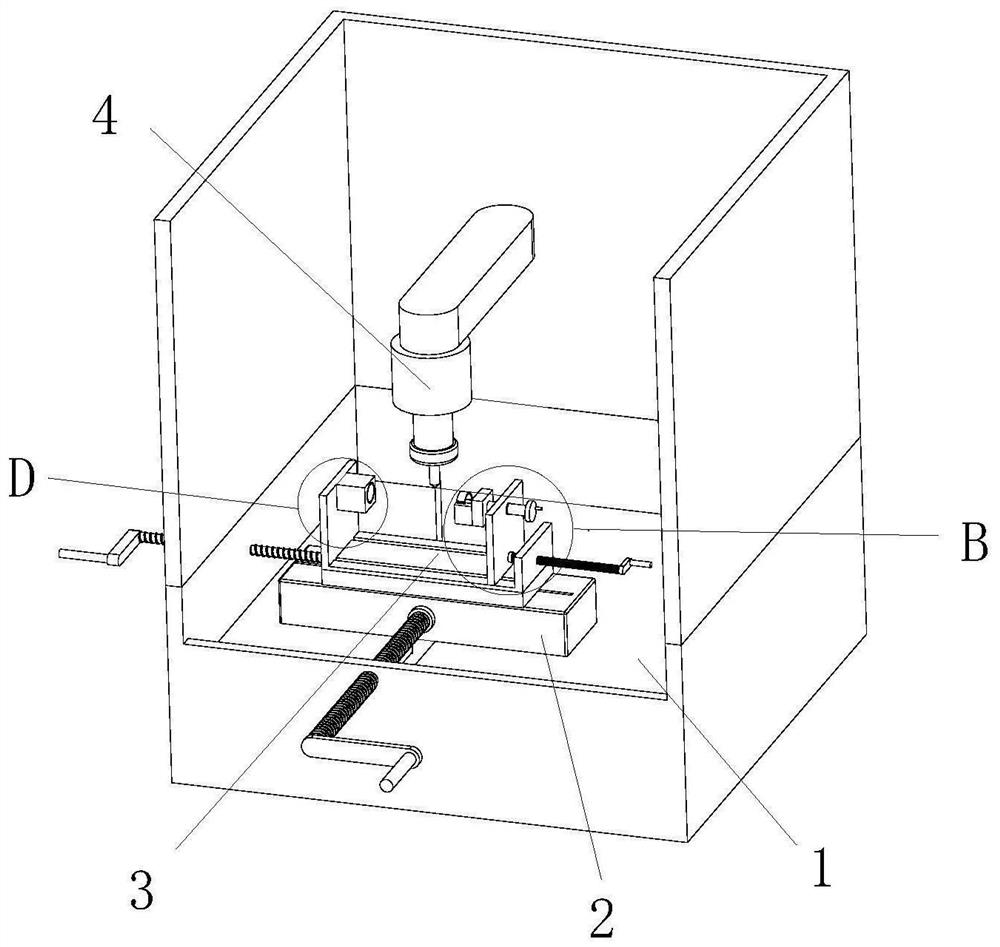 Multi-direction machining device for machining automobile transmission shaft