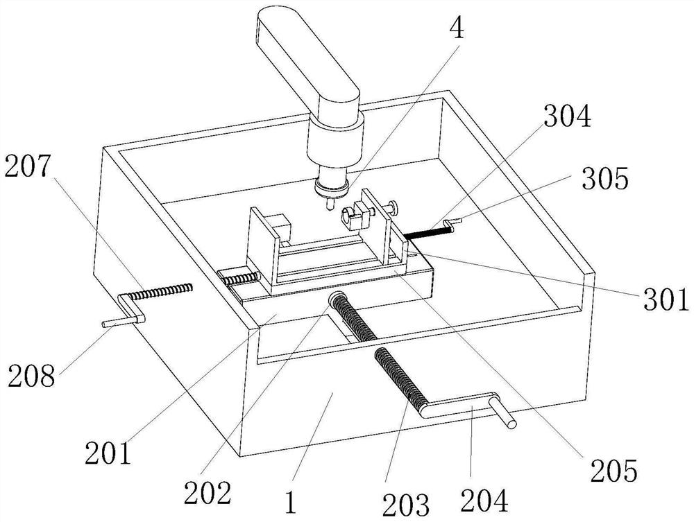 Multi-direction machining device for machining automobile transmission shaft