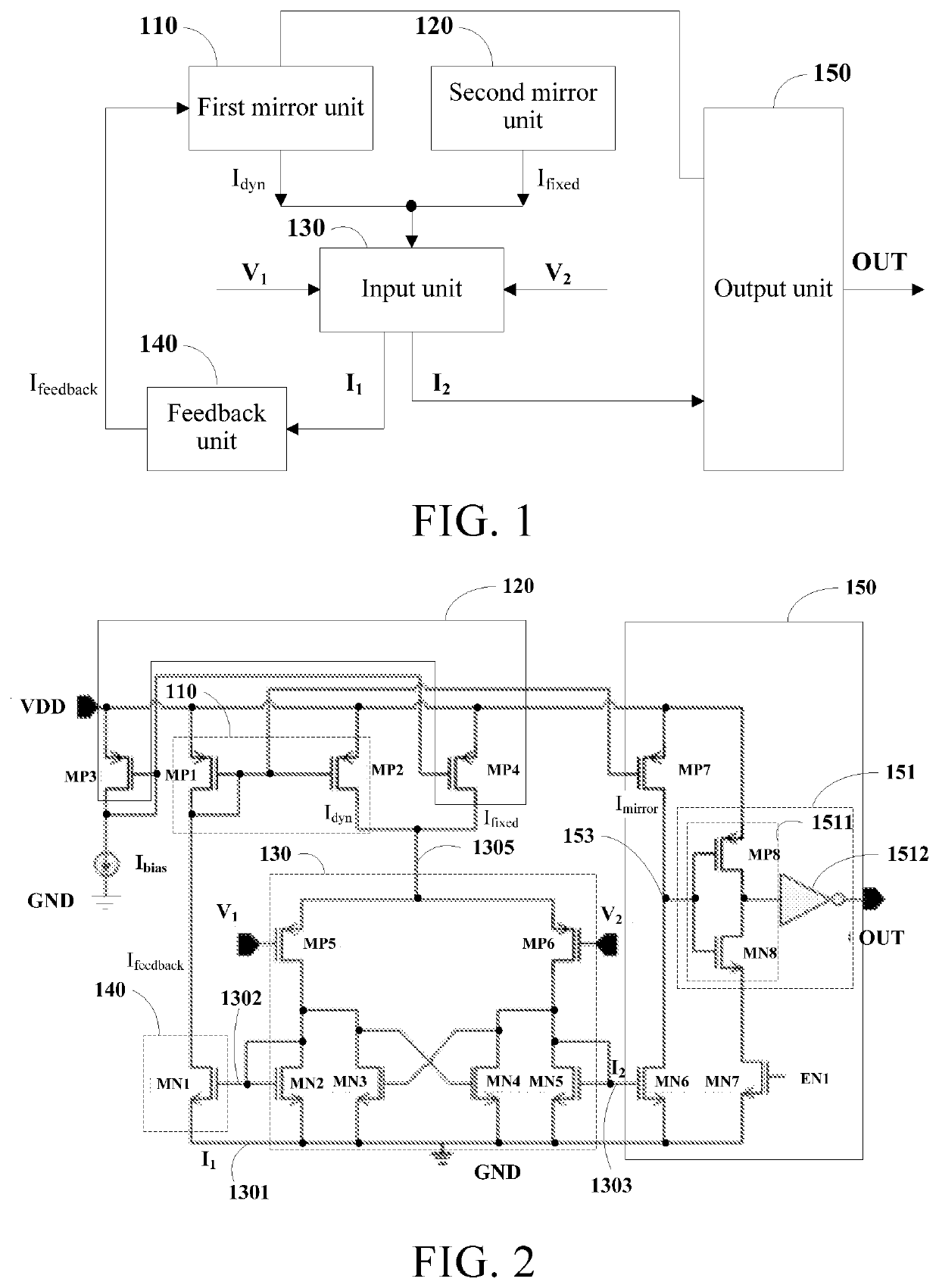 Comparator, integrated circuit, and method