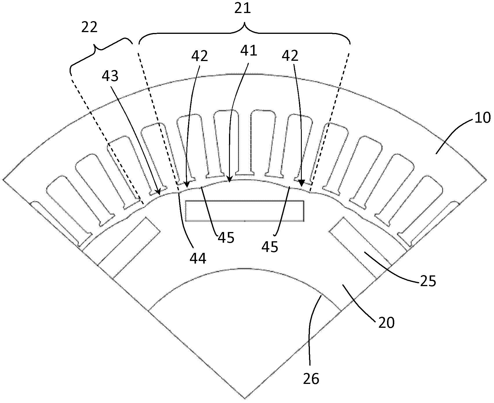 Built-in permanent magnet motor