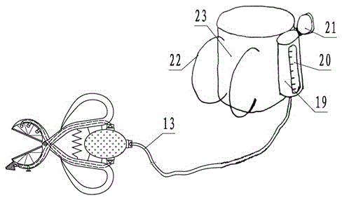 Device for synchronously carrying out topping and bud picking on tobaccos