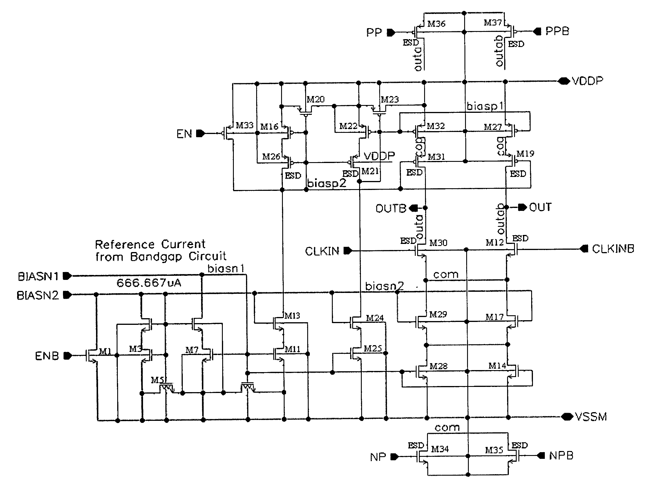 Complimentary metal oxide silicon low voltage positive emitter coupled logic buffer