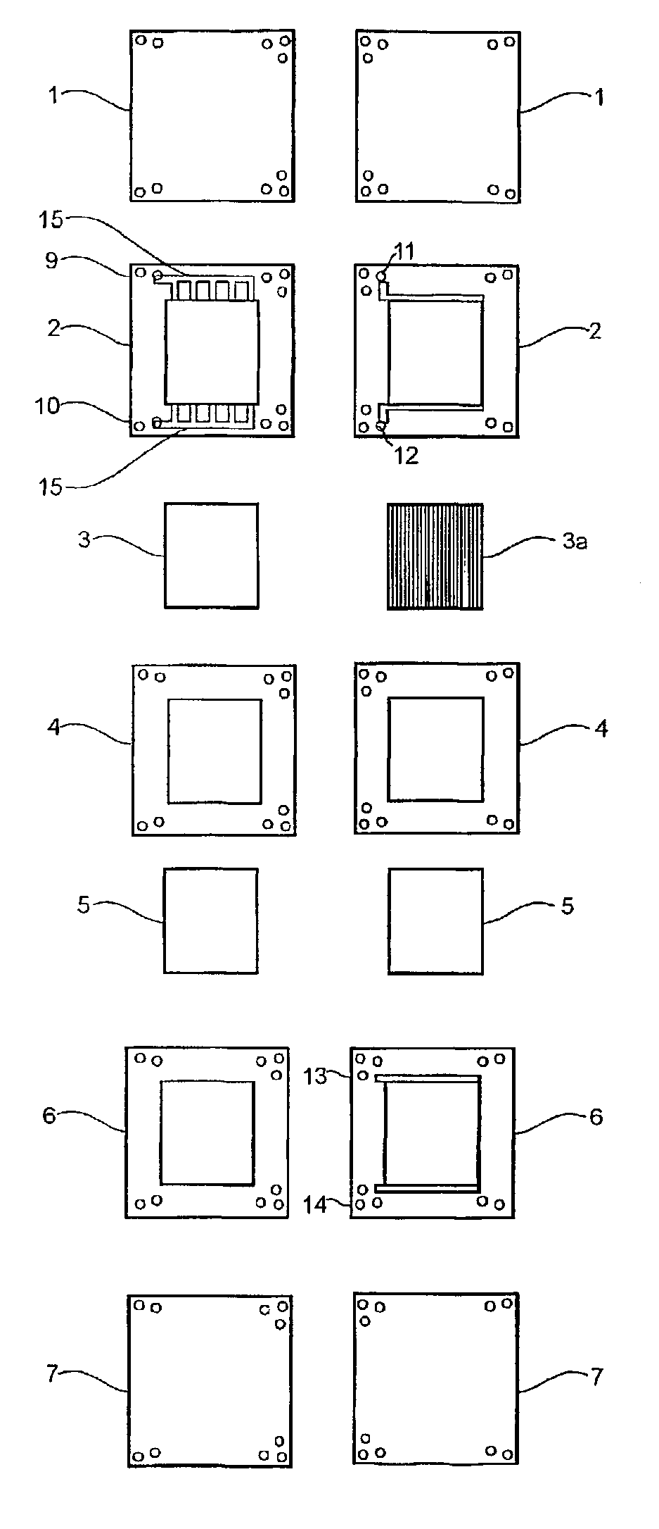 Polymer fuel cell structure