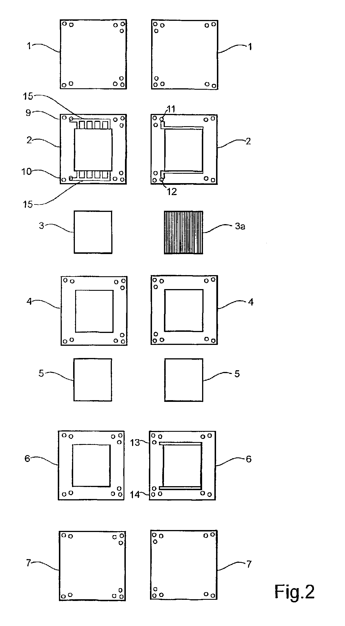 Polymer fuel cell structure