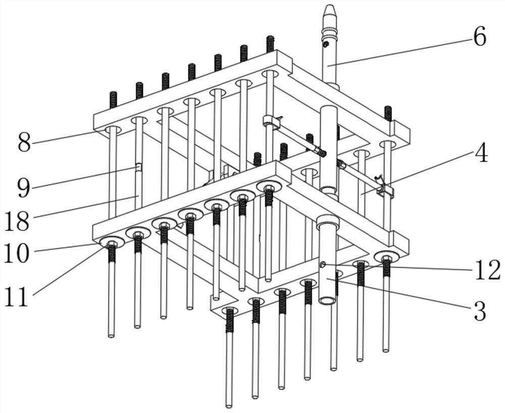 Foundation pit supporting pile top crown beam structure and construction method thereof