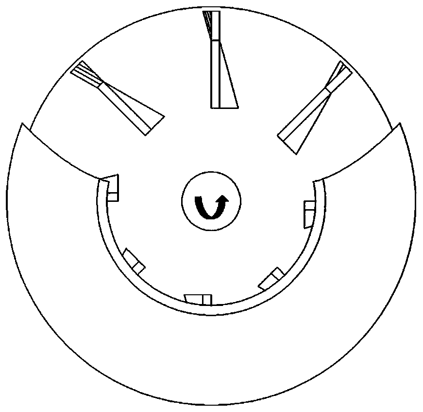 A centrifugal fan impeller