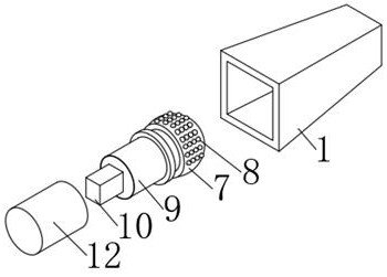 Pyramid sleeve finish machining device for metallurgical machinery winding drum part