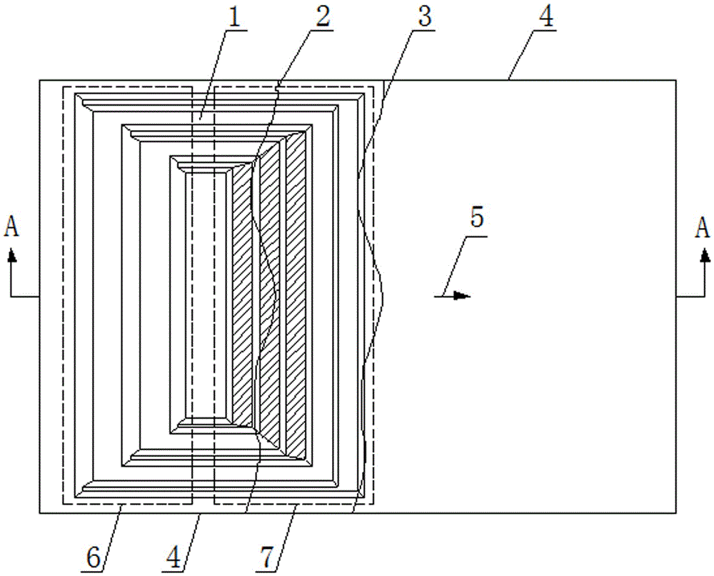 Internal discharge method during anticline passing period of open-cast mining