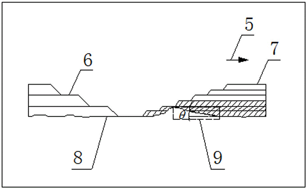 Internal discharge method during anticline passing period of open-cast mining