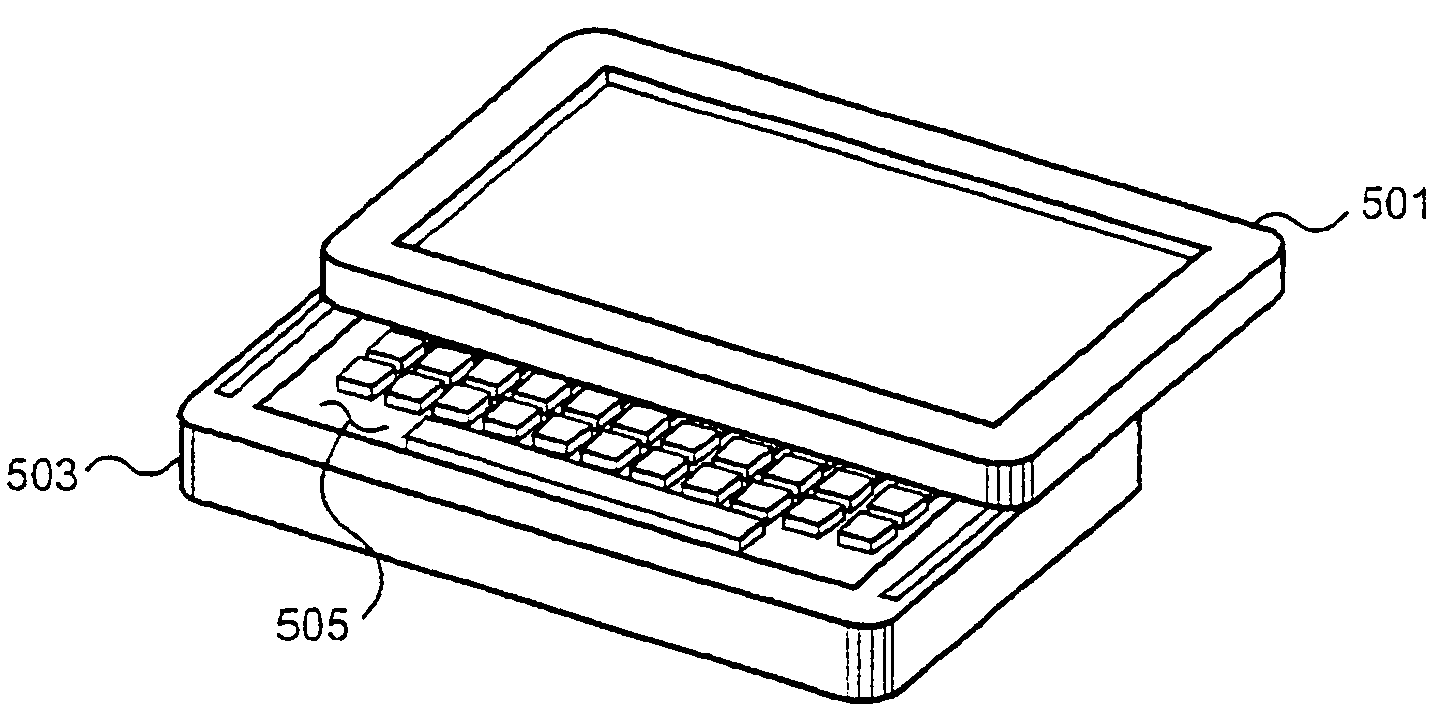 Physical configuration of a hand-held electronic communication device