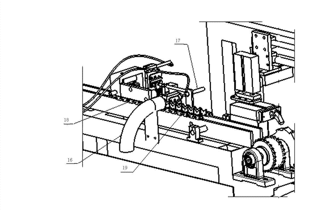 Medicinal glass bottle machine head conveying detection platform