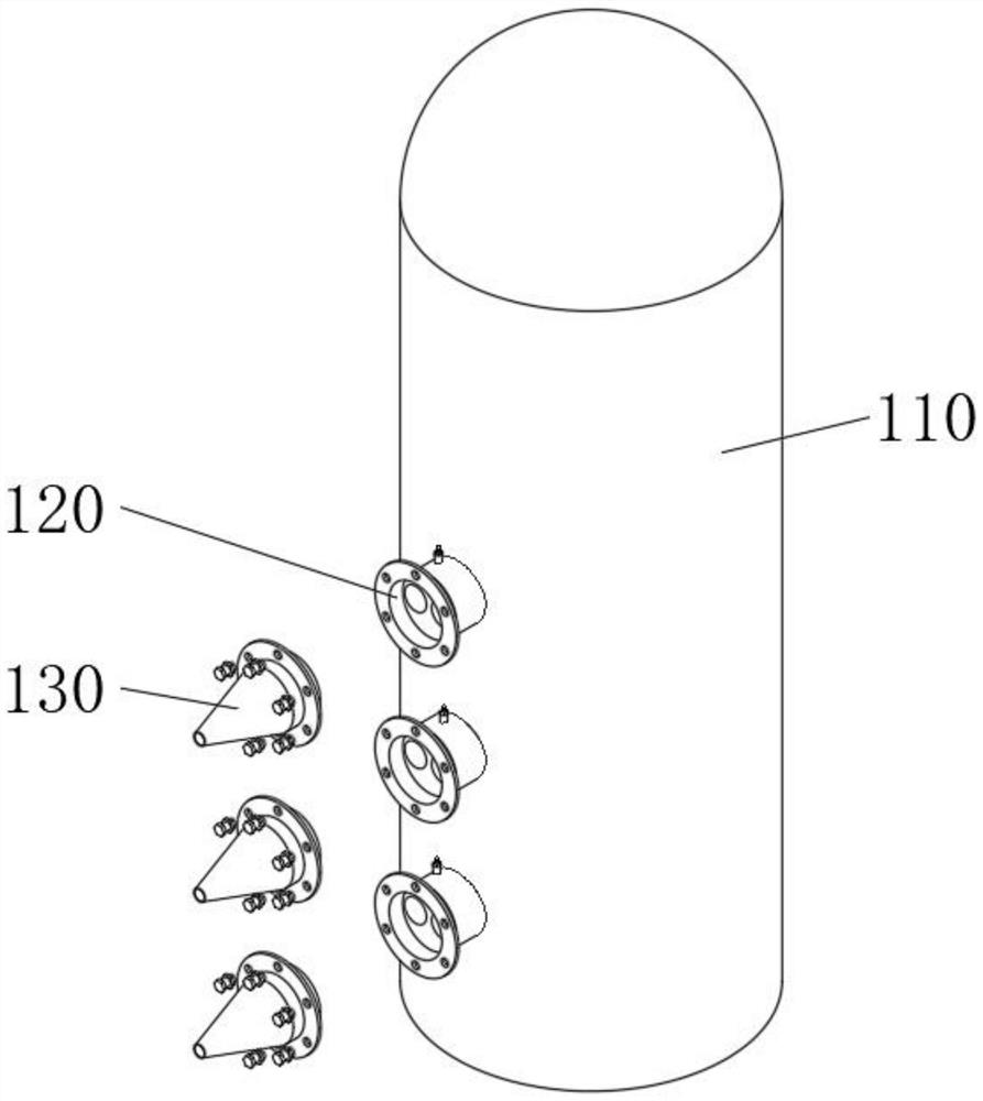 Waste mineral oil atmospheric and vacuum distillation device based on reduced pressure cutting fractionation