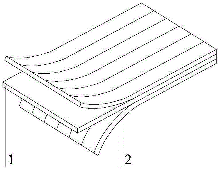 High-elastic-modulus reinforced fiber and galvanized steel composite material and preparation process thereof