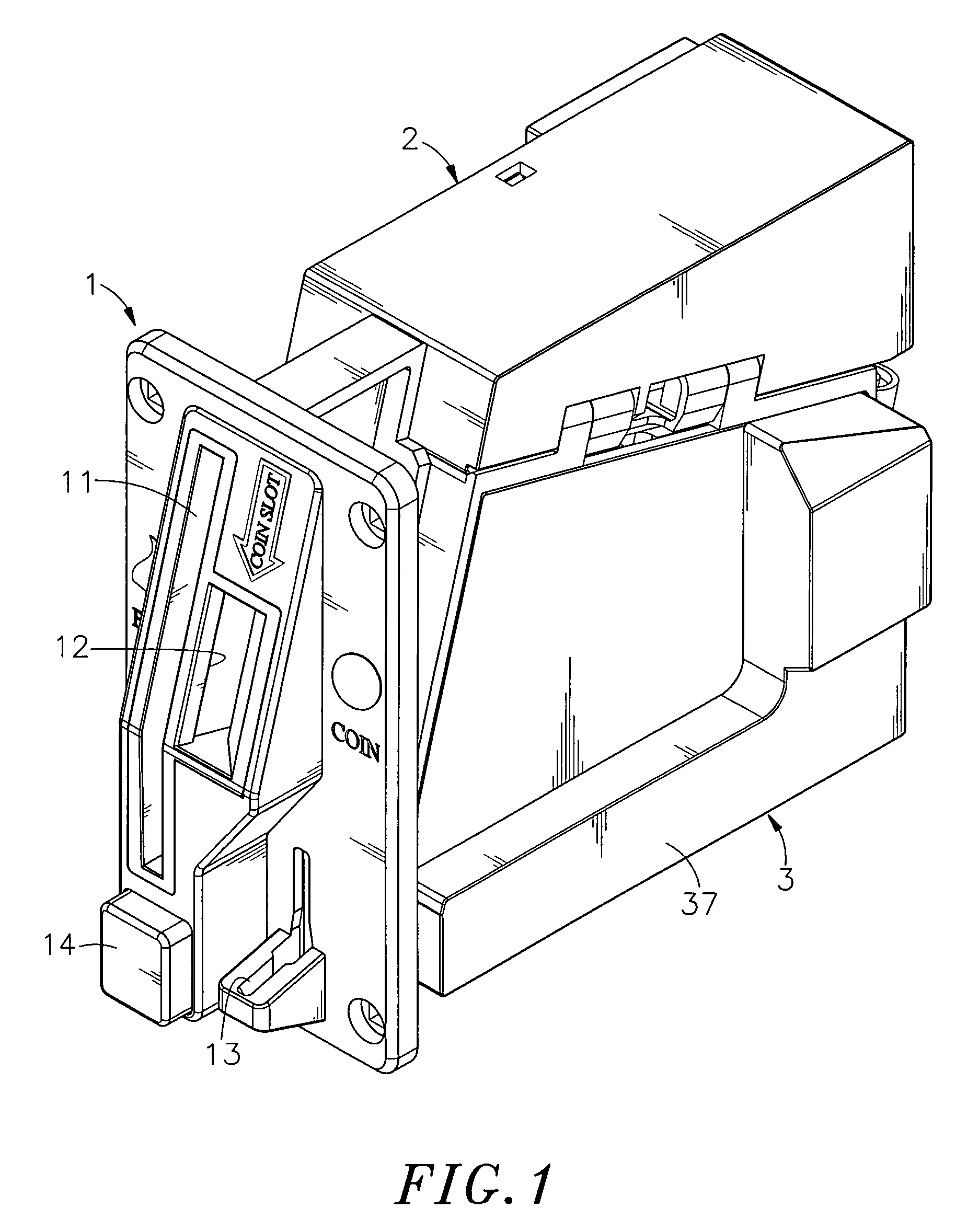 Bill and coin acceptor