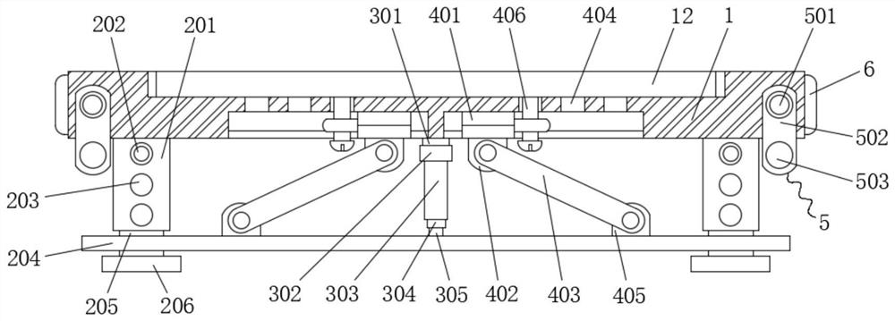 Damping type prefabricated supporting structure for indoor decoration floor