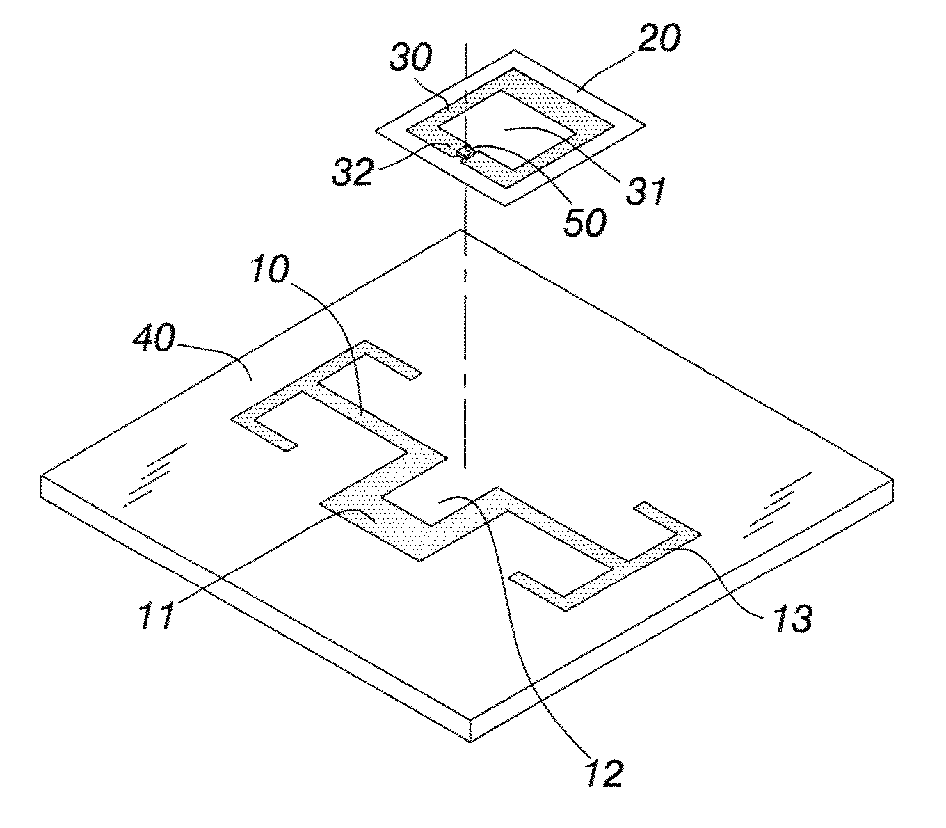 Antenna Structure of a Radio Frequency Identification System Transponder