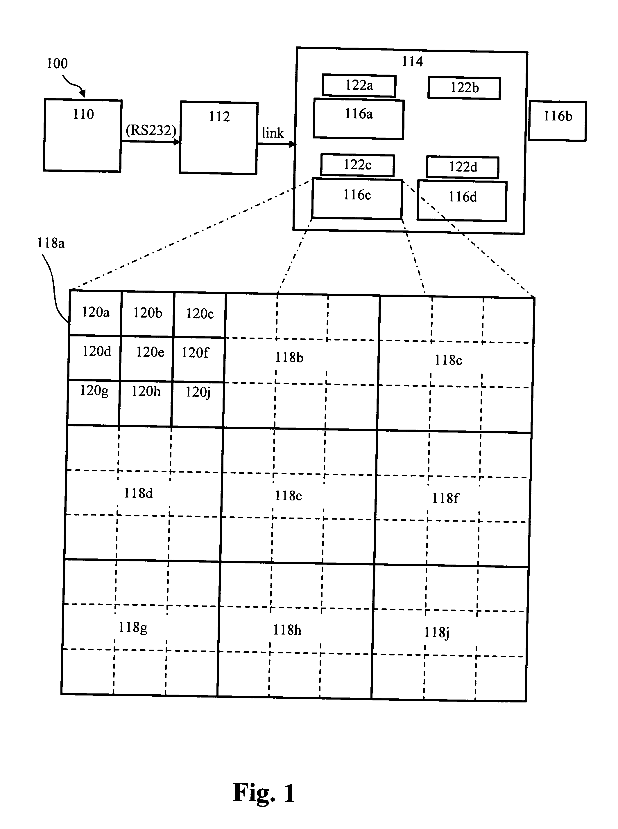 Control system for a tiled large-screen emissive display