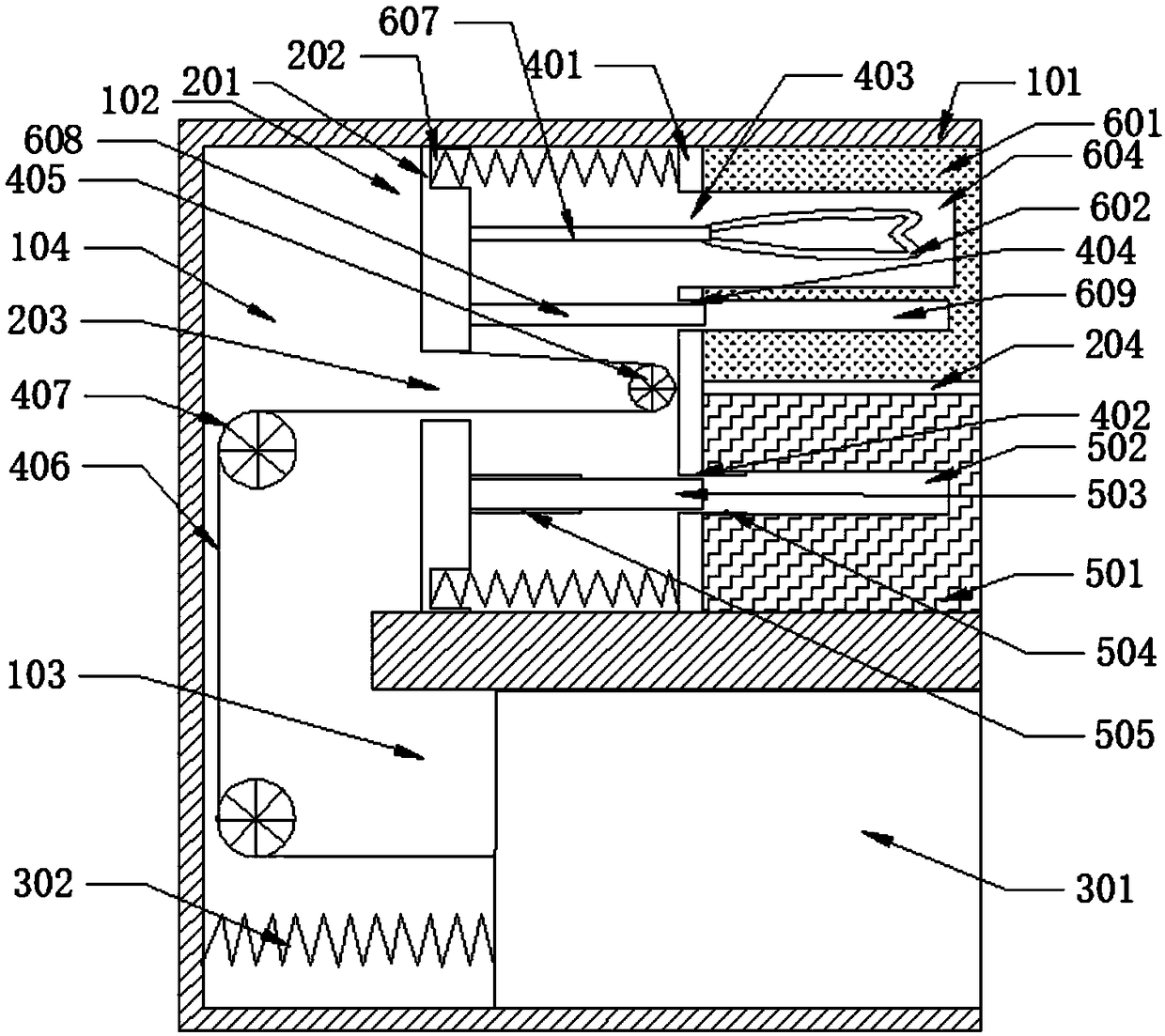 Dust accumulation reduction type retractably controllable door handle device