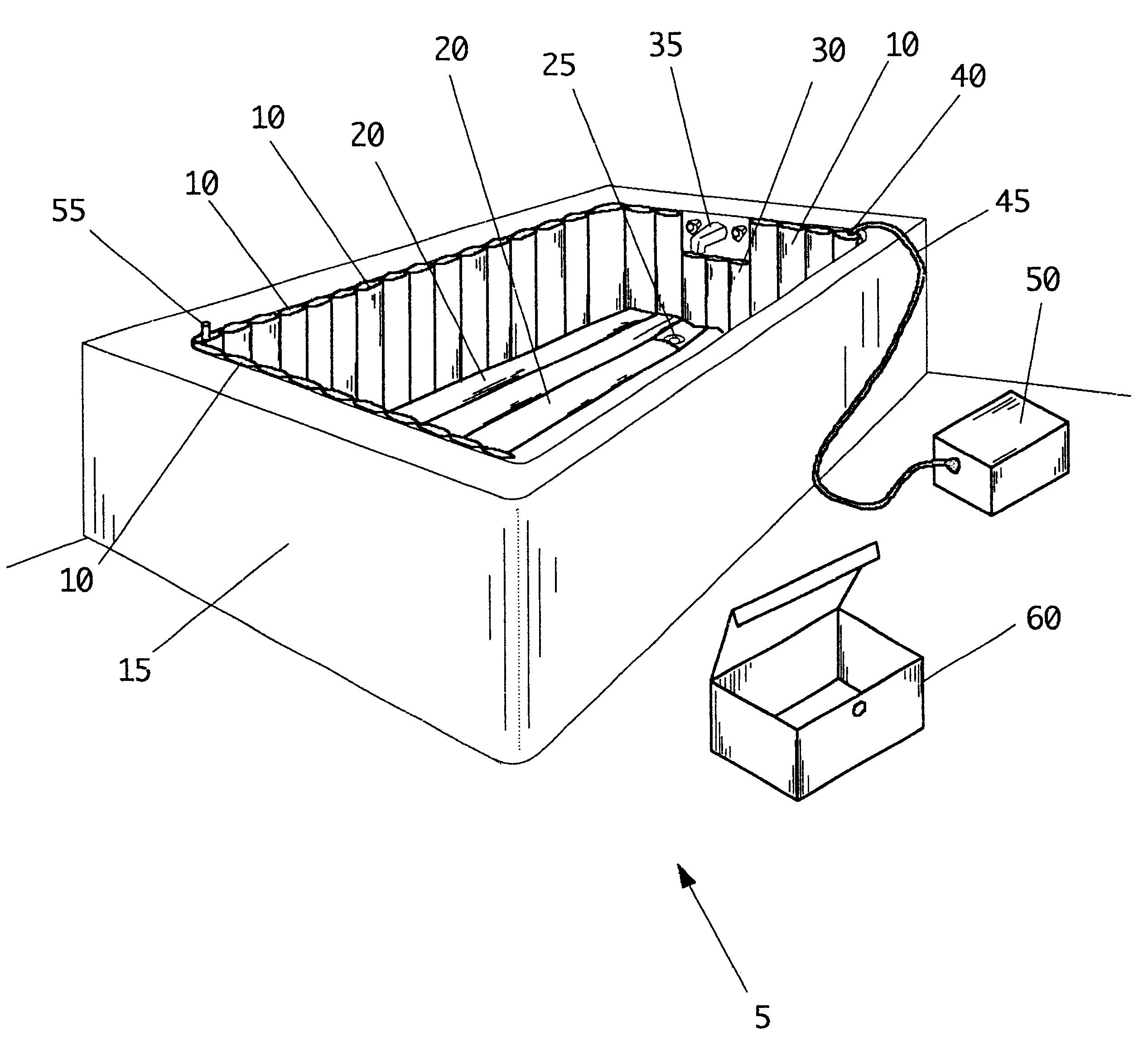 Portable, universal, self-inflating bathtub liner