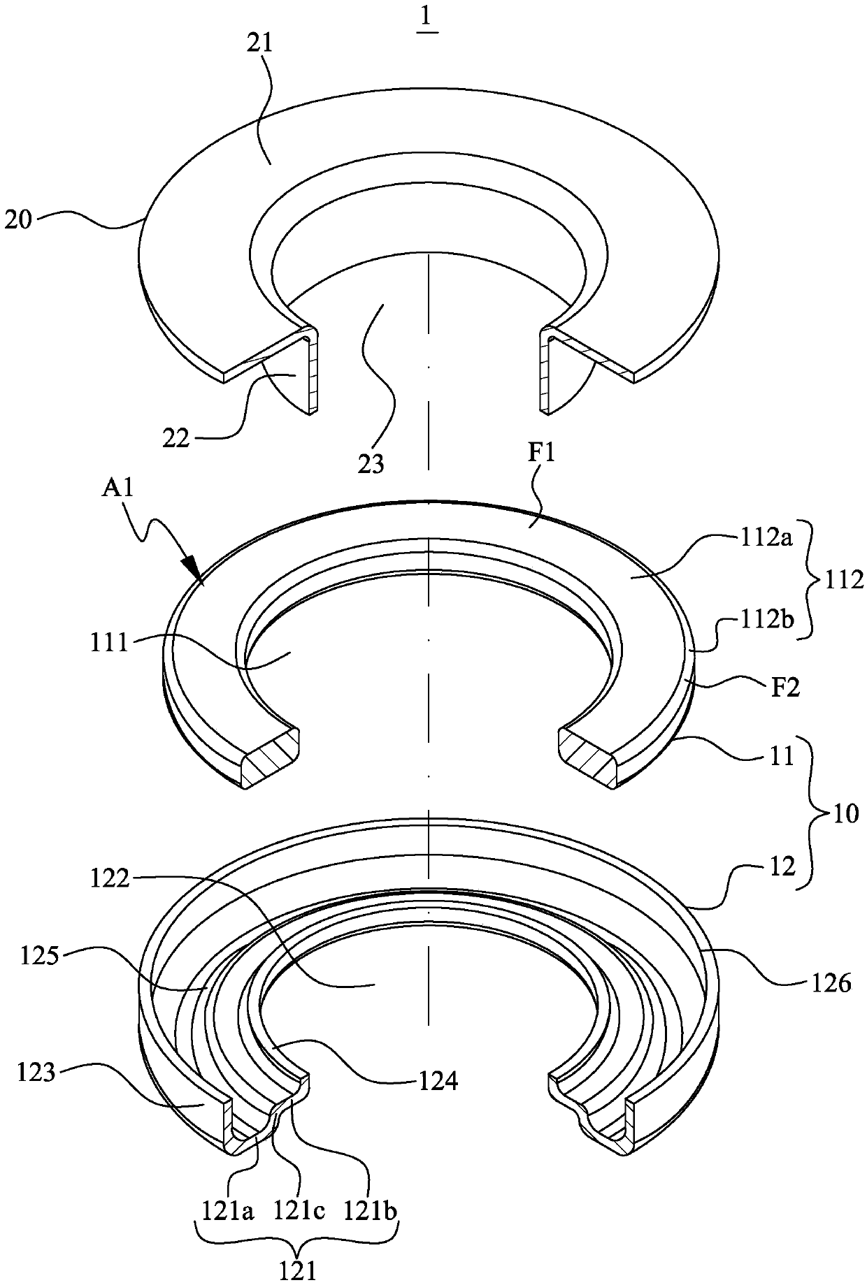 Eyelet gasket and eyelet fastener thereof