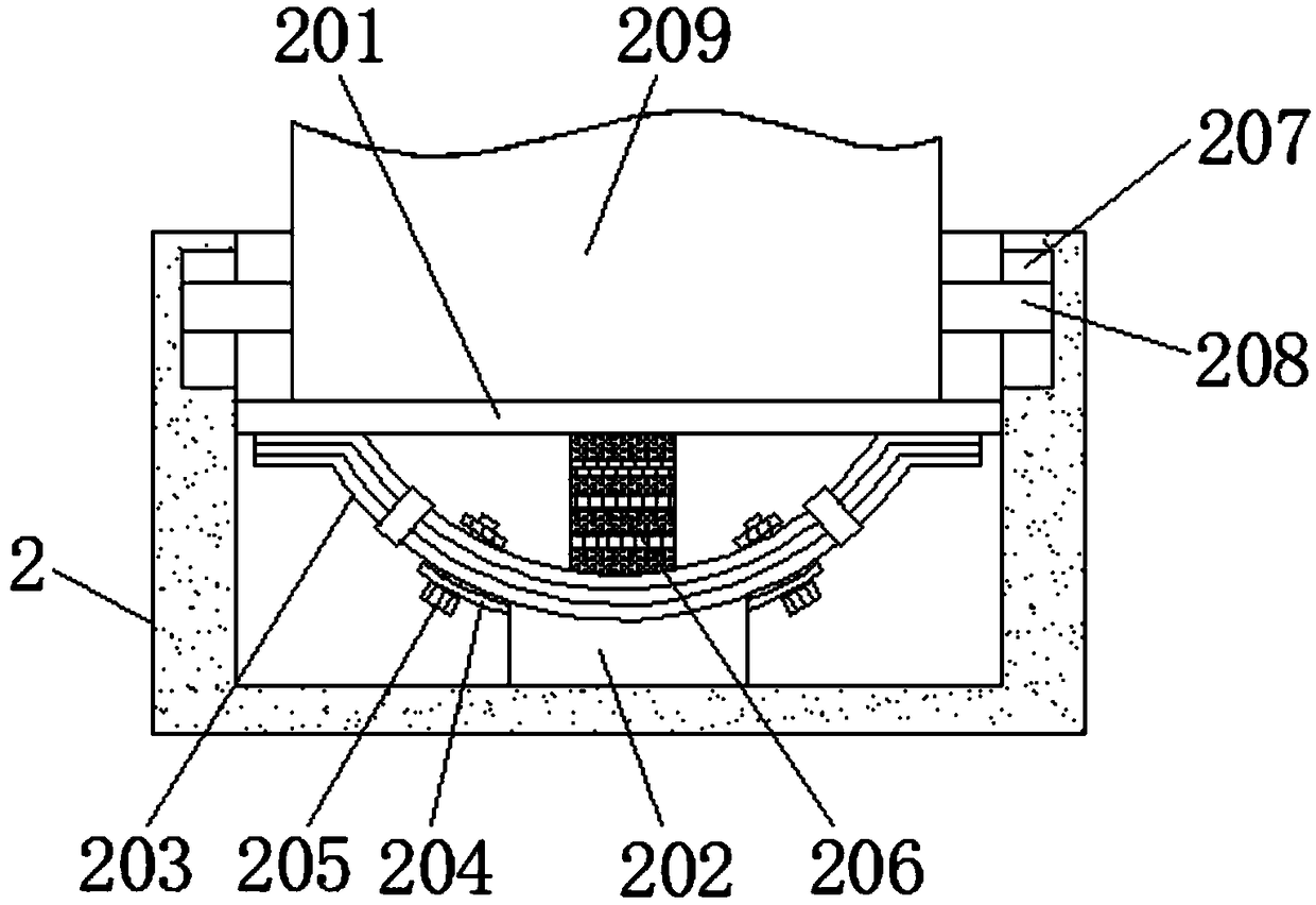 Garbage recovery processing device