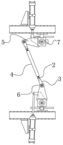 Synchronizing device of aerated concrete block side face cutting machine